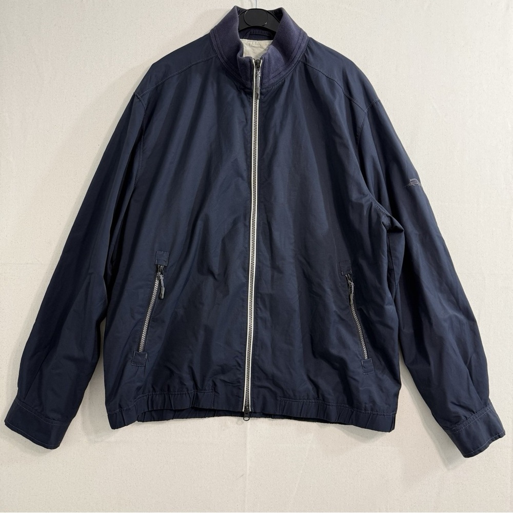 Tommy Bahama Catalina Cruiser full-zip bomber jacket in navy size XXL